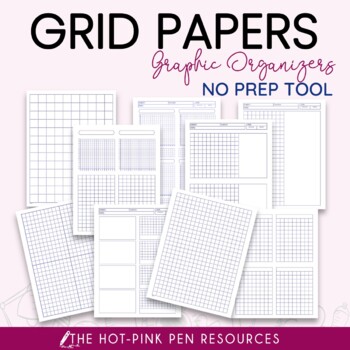 Preview of GRID MATH PAPERS | MATH NOTE TAKING PAPERS | BLANK GRID PAPERS