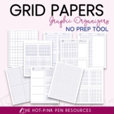 GRID MATH PAPERS | MATH NOTE TAKING PAPERS | BLANK GRID PAPERS