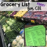 GROCERY SHOPPING LIST FOR CBI