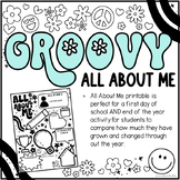 GROOVY All About Me Activity • Back to School • End of Yea