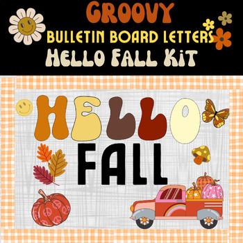 Preview of GROOVY Bulletin Board Kit "Hello Fall"