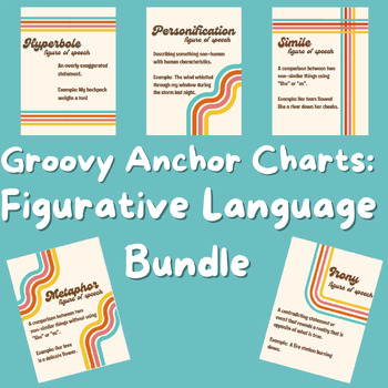 Preview of GROOVY FIGUARTIVE LANGUAGE ANCHOR CHARTS