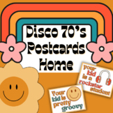 GROOVY RETRO 70s THEMED POSTCARDS | POSITIVE NOTE HOME RET