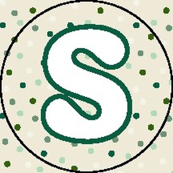 Preview of GROOVY Science Word Wall Bulletin Circle Banner Green