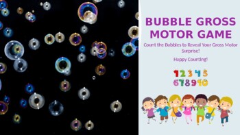 Preview of Virtual GROSS MOTOR BUBBLE COUNTING GAME (school, EI) Spring/Summer