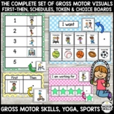 GROSS MOTOR VISUALS - Signs, Cards, First Then, Schedule, 