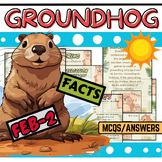 GROUNDHOG DAY ACTIVITY - FUN FACTS - MCQS