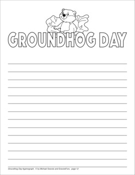 GROUNDHOG DAY Craft Activity: A Groundbreaking Writing and Art Project