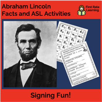 Preview of Learn about Abraham Lincoln using ASL (American Sign Language)