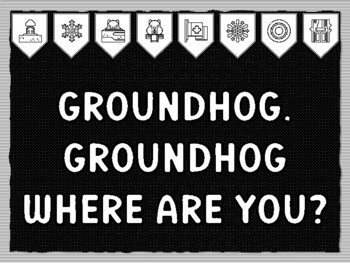 GROUNDHOG, GROUNDHOG WHERE ARE YOU? Groundhog Day Bulletin Board Kit ...