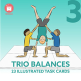 GROUP BALANCES: 23 Gymnastic Trio Balances for your P.E. Class