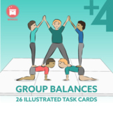 GROUP BALANCES: 26 Gymnastic Group of 4 to 7+ Balances for