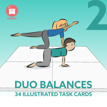 Preview of GROUP BALANCES: 34 Gymnastic Duo Balances for your P.E. Class