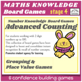 GROUPING & PLACE VALUE to 100 Math Center Board Games 1st-