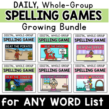Preview of Daily, Whole-Group Spelling Word Pracitce & Writing-Routine | GROWING BUNDLE