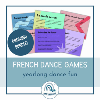 Preview of COMPLETE BUNDLE | 40 Dance Games en français | Jeux de danse