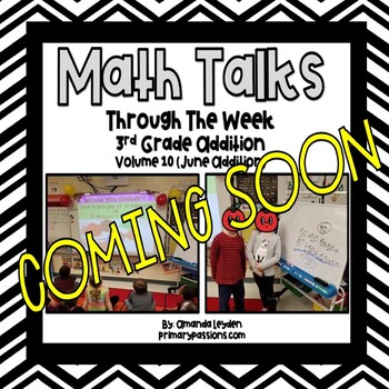 Preview of 3rd Grade Mighty Math Talks Volume 10