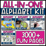 GROWING BUNDLE Alphabet Activities, Alphabet Games for Rec