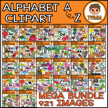 Preview of Alphabet Clip Art MEGA BUNDLE - Over 900 Images! [TWMM Clip Art]