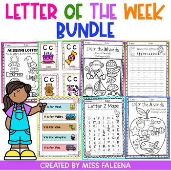 Alphabet Letter of the Week A to Z The Bundle