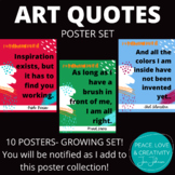 GROWING BUNDLE Art Quotes Poster Set- Perfect for Bulletin