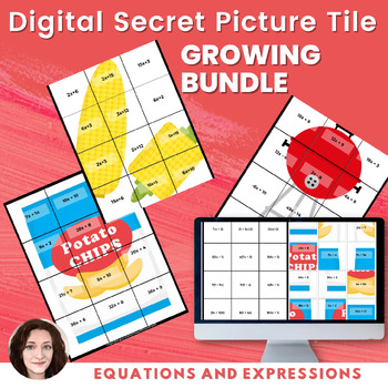 Preview of Expressions and Equations Digital Activities GROWING BUNDLE