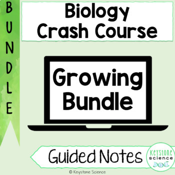 Preview of GROWING BUNDLE Biology Crash Course Evolution, Genetics Guided Digital Learning