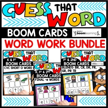 Preview of Phonemic Awareness Activities Word Work Digital Task Cards for Literacy Centers