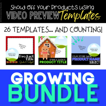 Preview of GROWING BUNDLE * 26 Product Preview Video Templates