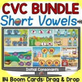 CVC BEGINNING SOUNDS SHORT VOWELS DIGITAL BOOM CARDS BUNDL