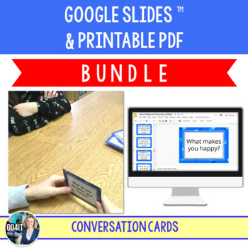 Preview of GROWING BUNDLE | Conversation Cards Sets | Google Slides™ & PDF