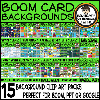 Preview of Simple Digital Boom Card Backgrounds | 670 Images | Distance Learning Templates