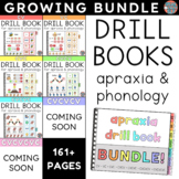 GROWING BUNDLE Drill Books for Speech Therapy • Apraxia & 