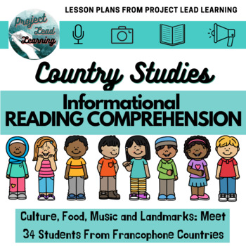 Preview of Francophone Country Studies - English Reading Comprehension Activities