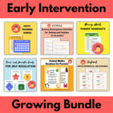 GROWING BUNDLE Early Intervention Handouts Activities Deve