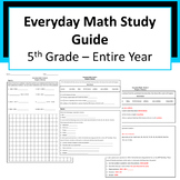 Everyday Math Grade 5 Study Guide for ENTIRE YEAR