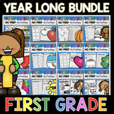 GROWING BUNDLE First Grade Monthly Activities Worksheets May End of the Year
