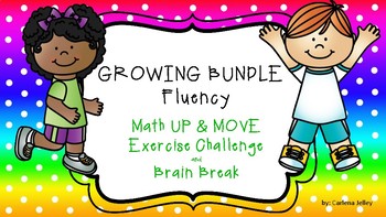 Preview of GROWING BUNDLE Fluency UP & MOVE Exercise Challenge and Brain Break