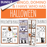 GROWING BUNDLE Halloween Counting Activities Bingo Domino 