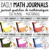 Journal quotidien de maths (Daily Math Journal Prompts) - 
