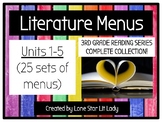 Literature Menus - 3rd Grade Reading Series Complete Colle