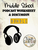 GROWING BUNDLE | Middle School Podcast Worksheet