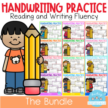 Preview of Handwriting Practice All Year (THE BUNDLE)