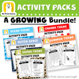 GROWING BUNDLE - No Prep Early Finisher Activity Packs - S