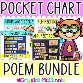 Preview of MEGA BUNDLE! 180 POCKET CHART Sight Word Poems for Shared Reading