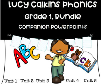 Preview of BUNDLE Lucy Calkins Phonics Grade 1 WHOLE YEAR! Distance Learning