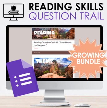 Preview of BUNDLE Reading Analysis Skills Digital Question Trails
