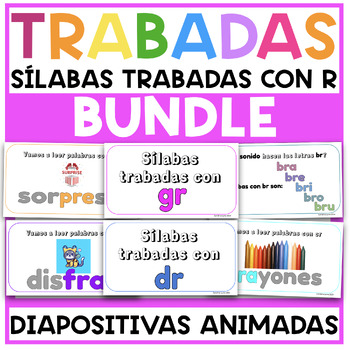 Preview of BUNDLE SILABAS TRABADAS CON R | CONSONANT BLENDS WITH R IN SPANISH