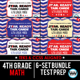 SETS 1-6 BUNDLE - STAR READY 4th Grade Math Task Cards - STAAR / TEKS-aligned