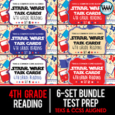 SETS 1-6 BUNDLE 4th Grade STAAR Reading Review Task Cards 